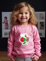 OERYUI Kids Sweet Like Honey Print Sweatshirt - Comfy Pullover