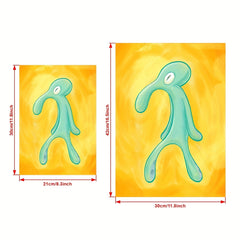 Squid Painting Print Abstract Wall Art Canvas Poster