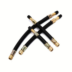 Bicycle Pump Valve Extender Extension Tube Rubber Inflator Pipe Hose