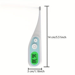 LCD Digital Thermometer Record 10 Groups Data High Temp Buzzer Alarm