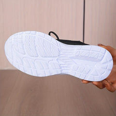 Women's Breathable Woven Sneakers Lightweight Mesh Lace Up Shoes