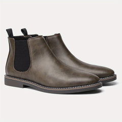 Men's Chelsea Boots Slip On Round Toe Ankle Boot