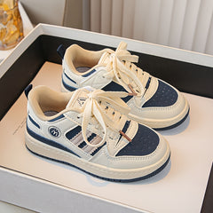 Boy's Skate Shoes Comfy Non Slip Casual Lace Up Sneakers For Kids