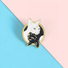 Stylish Zinc Alloy Cat Badge for Kids