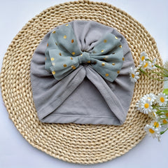 Baby Spring Summer Thin Headband Soft Bowtie Baby Hat