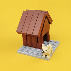 DIY Mini Dog House Building Blocks Toy Kit