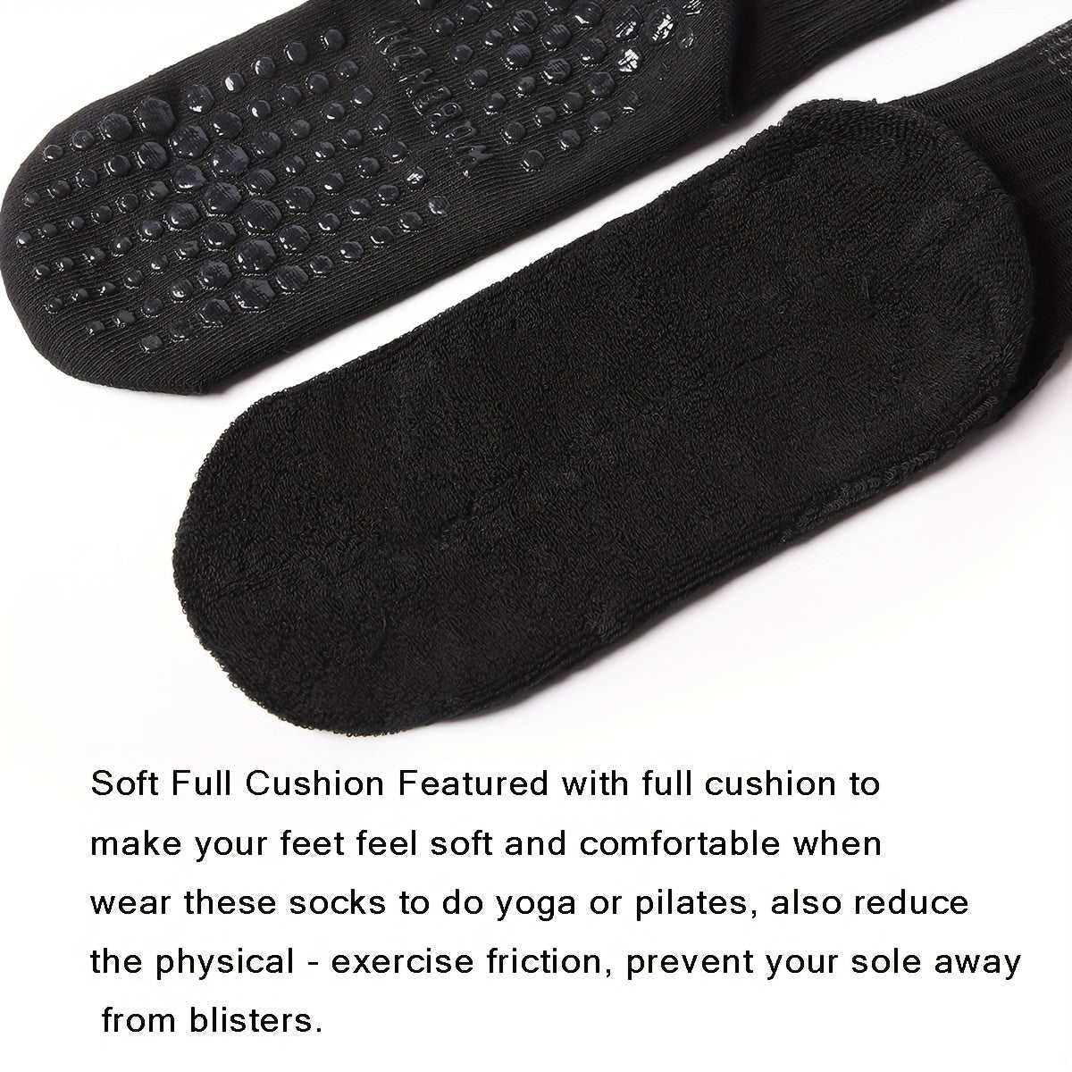 6 Pairs Women's Non-slip Yoga Pilates Socks Comfortable Breathable