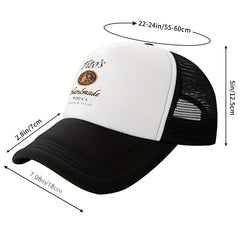 Adult Funny Trucker Hat Adjustable Washable Baseball Cap Fishing Cap