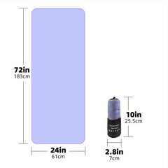 Non Slip Yoga Towel 60x182cm Anti Slip Absorbent Microfiber Bath Sheet