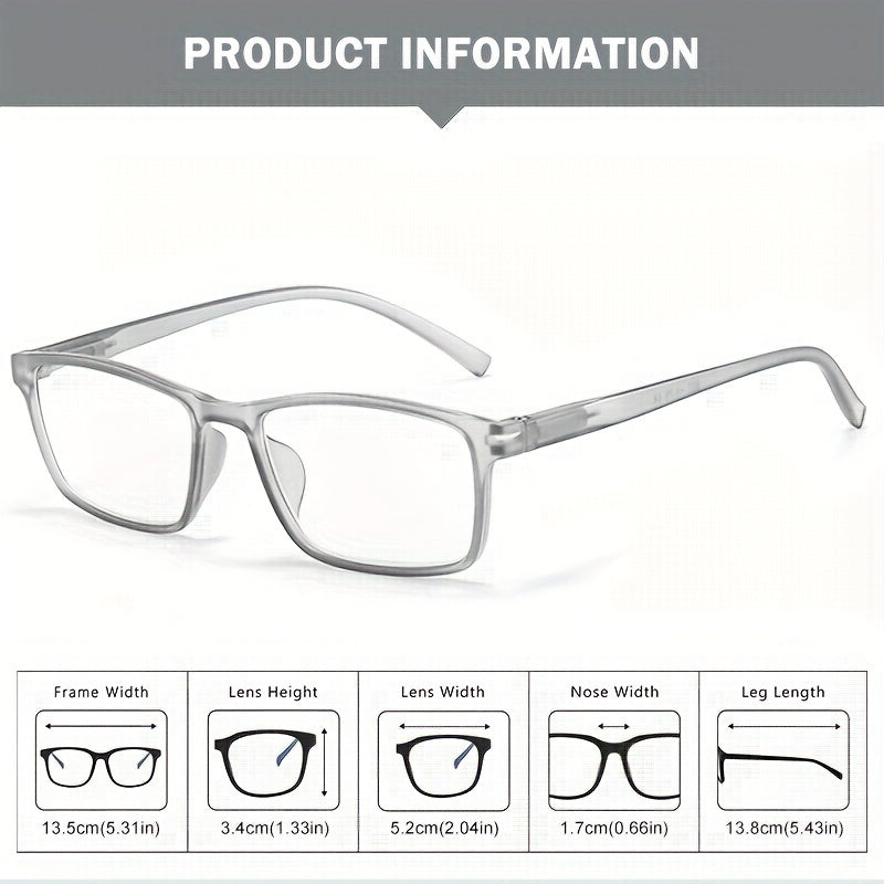 Retro Men's Reading Glasses Anti Light Office Eye Protection