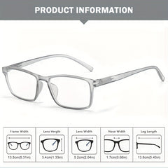 Retro Men's Reading Glasses Anti Light Office Eye Protection