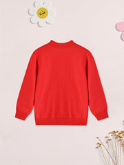 Boy's Rabbit Graphic Cotton Zip Up Jacket for Spring Fall