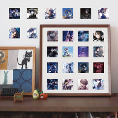 60pcs Anime Stickers Waterproof Stickers for Mobile Phones Laptops Bottles