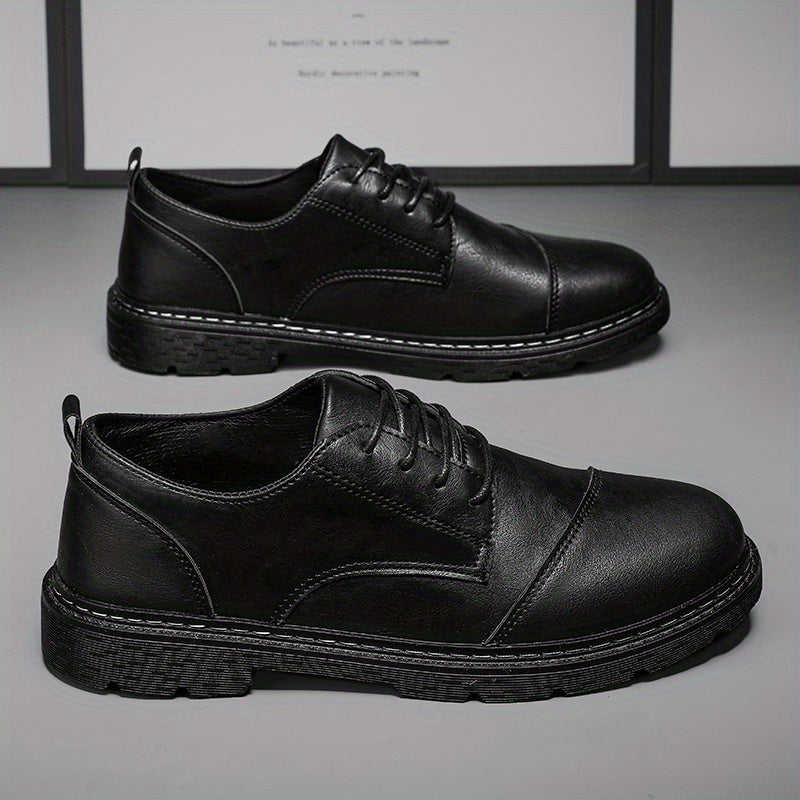 Men's Derby Shoes Lace up Front Dress Shoes For Men Business Formal Wedding