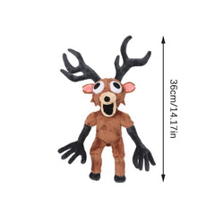 Horror Deer Plush Toy with Glowing Red Eyes
