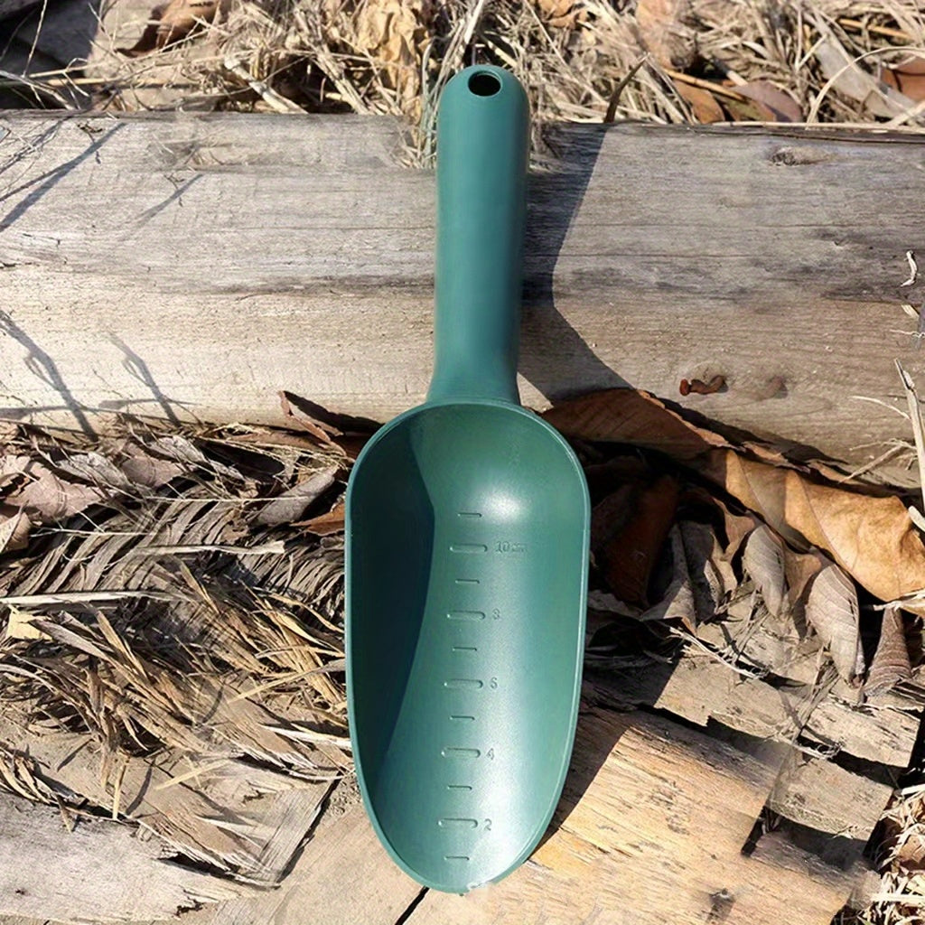 Ergonomic Handle Garden Tools Set - Shovel, Rake, Trowel, Spade - Scale Mark