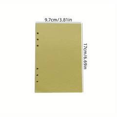 Colorful 6 Hole Ruled Blank Refills Inserts For Leather Journals 40 Sheets