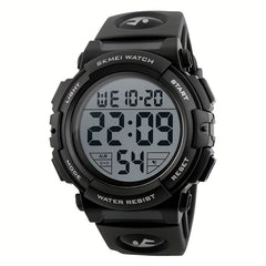 Sports Electronic Watch Timing Alarm Clock Waterproof