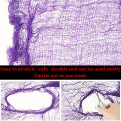 5pcs Purple Halloween Scary Cloth Decor 190 X 76
