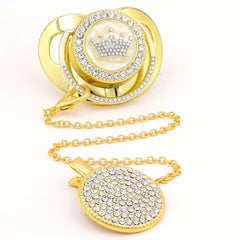 Soft & Comfortable Baby Pacifier with Crown & Holder