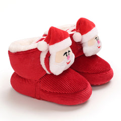 Christmas Baby Fleece Warm Snow Shoes Boots