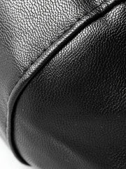 Men's Leather Jackets V neck Business Zipper Pockets