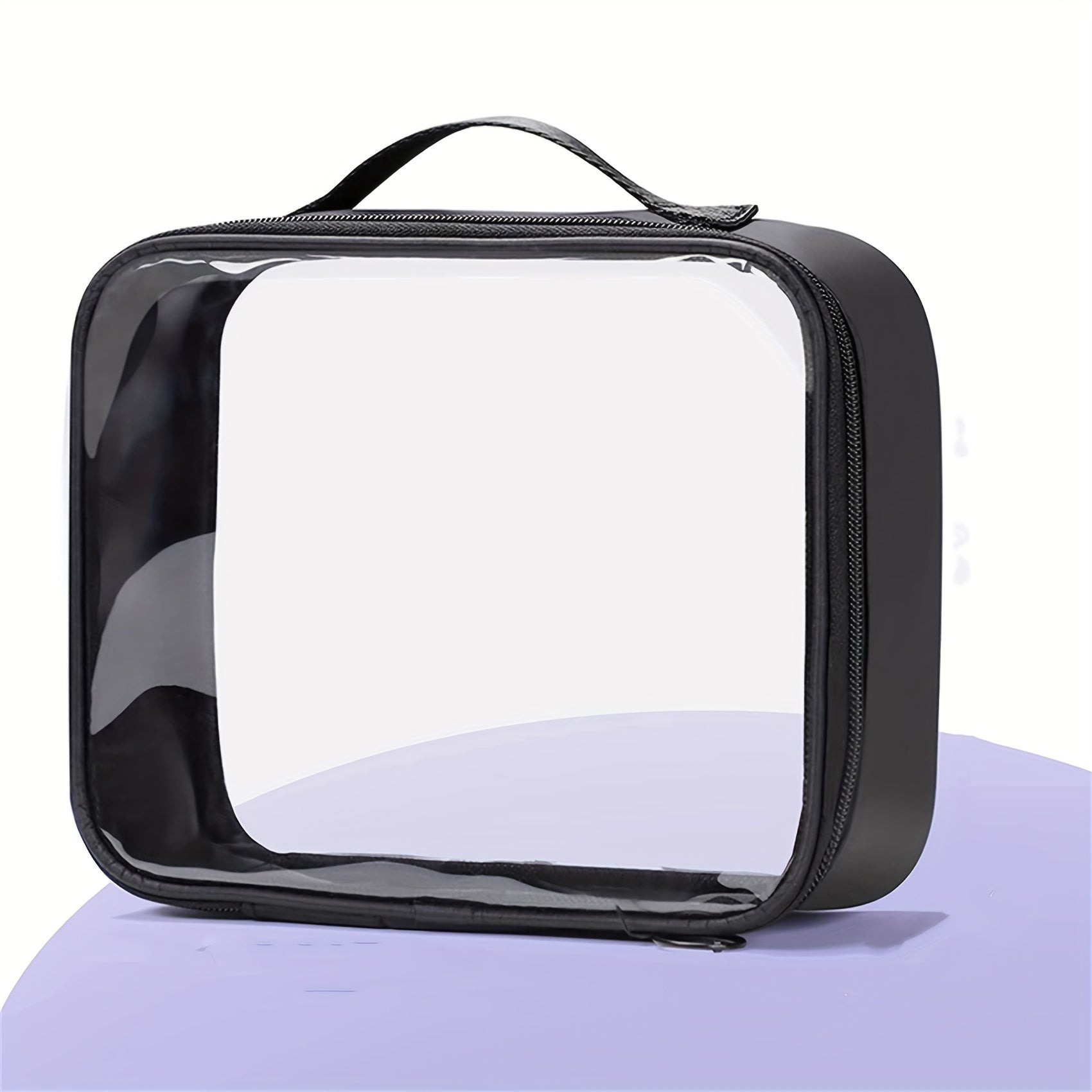 Clear PVC Cosmetic Bag Zipper Makeup Organizer Toiletry Travel Case