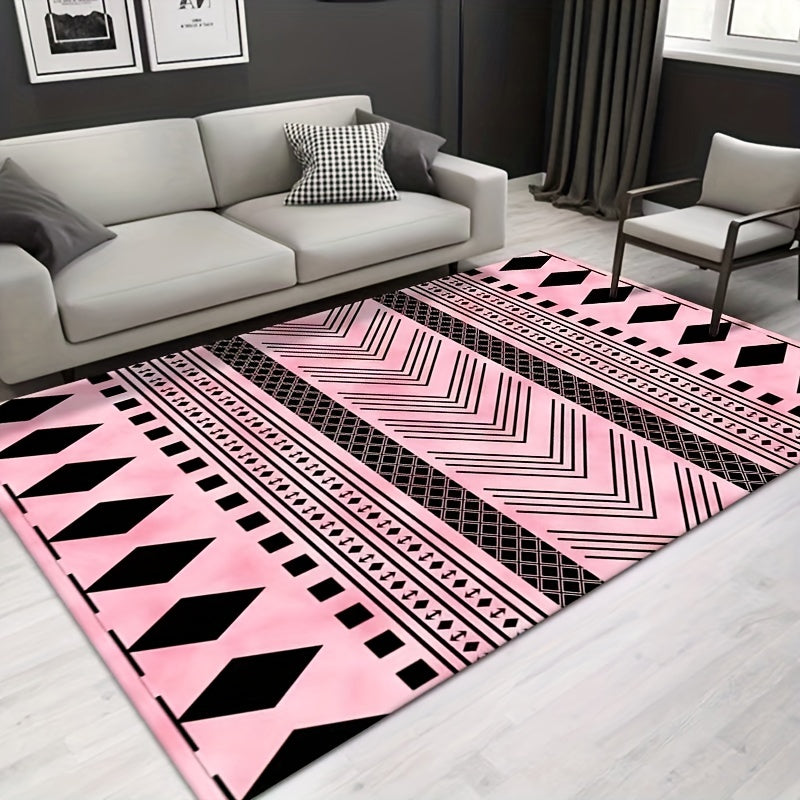 Moroccan Area Rug Soft & Anti Fatigue Machine Washable