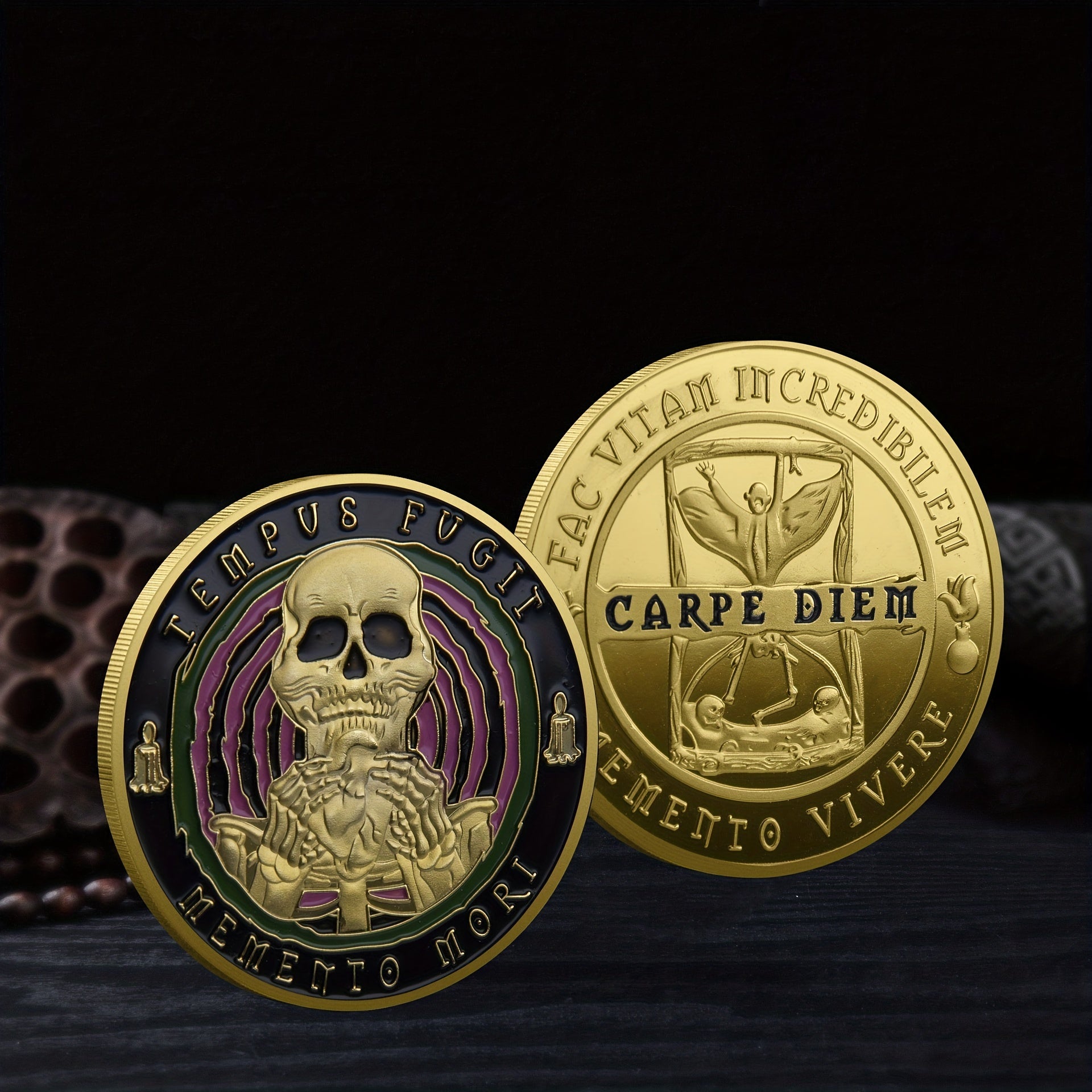 Skull Pirates Halloween Challenge Coin Unique Souvenir for Christmas