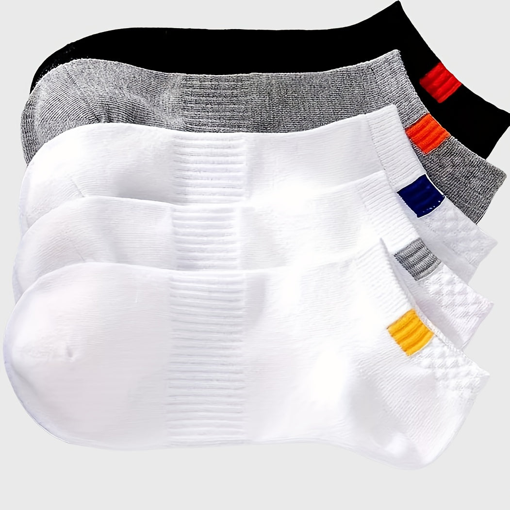 5 Pairs Women's Ankle Sports Socks Casual & Comfy Stockings