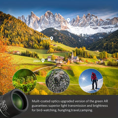 16x52 Portable HD Monocular for Travel Camping Hiking