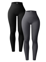 Ribbed Yoga Pants Stretch Leggings Women's Activewear