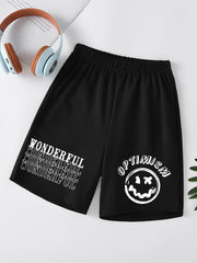 Boys Casual Print Shorts For Summer Sports Kids Clothes