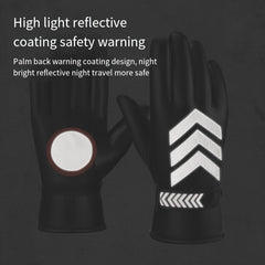 Warm Touch Screen Reflective Riding Gloves Waterproof Windproof