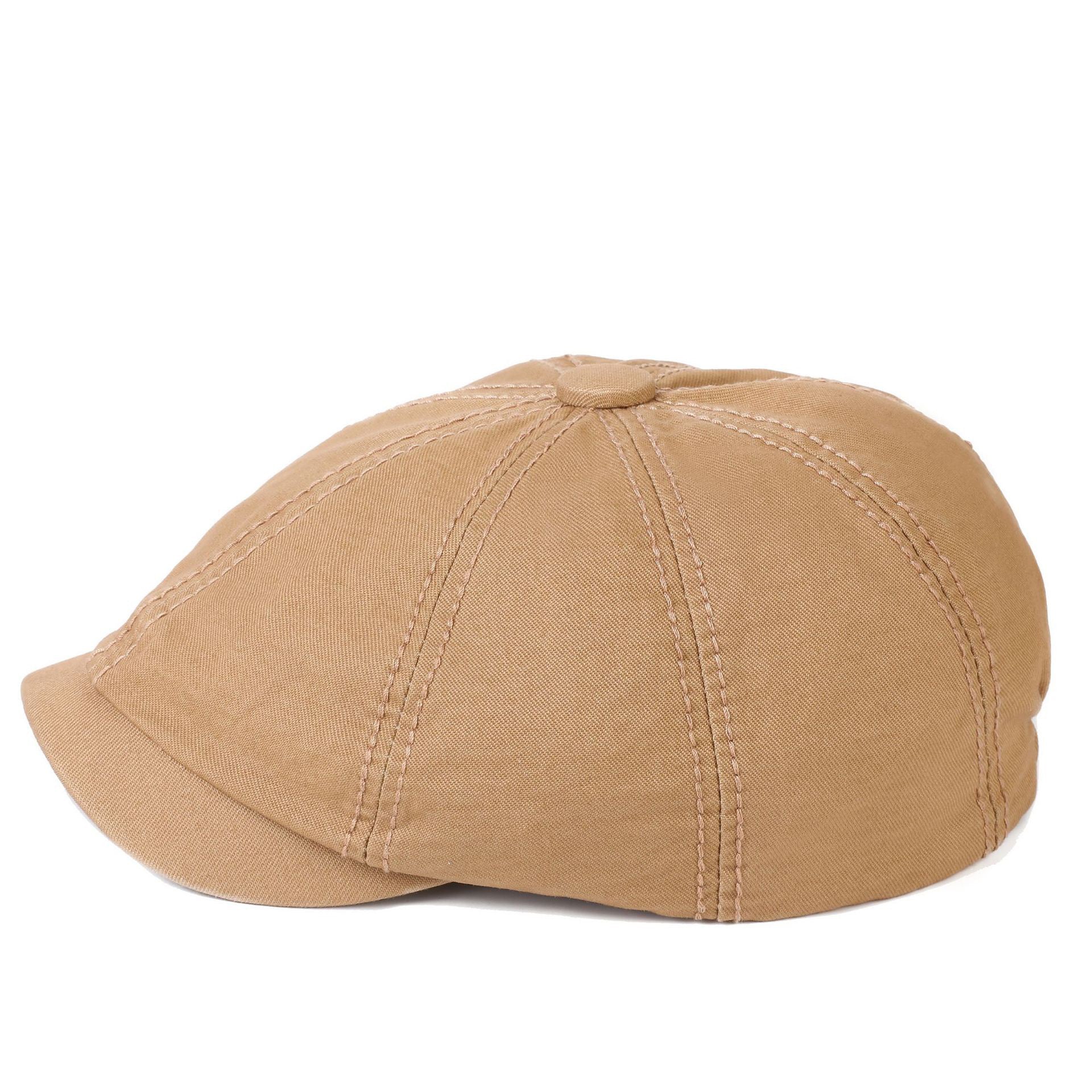Men's British Retro Flat Solid Cap
