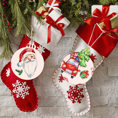10pcs DIY Wooden Christmas Ornaments Wooden Slices Circles For Crafts