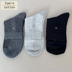 3 Pairs Men's Winter Crew Socks Thick Soft Business Sock