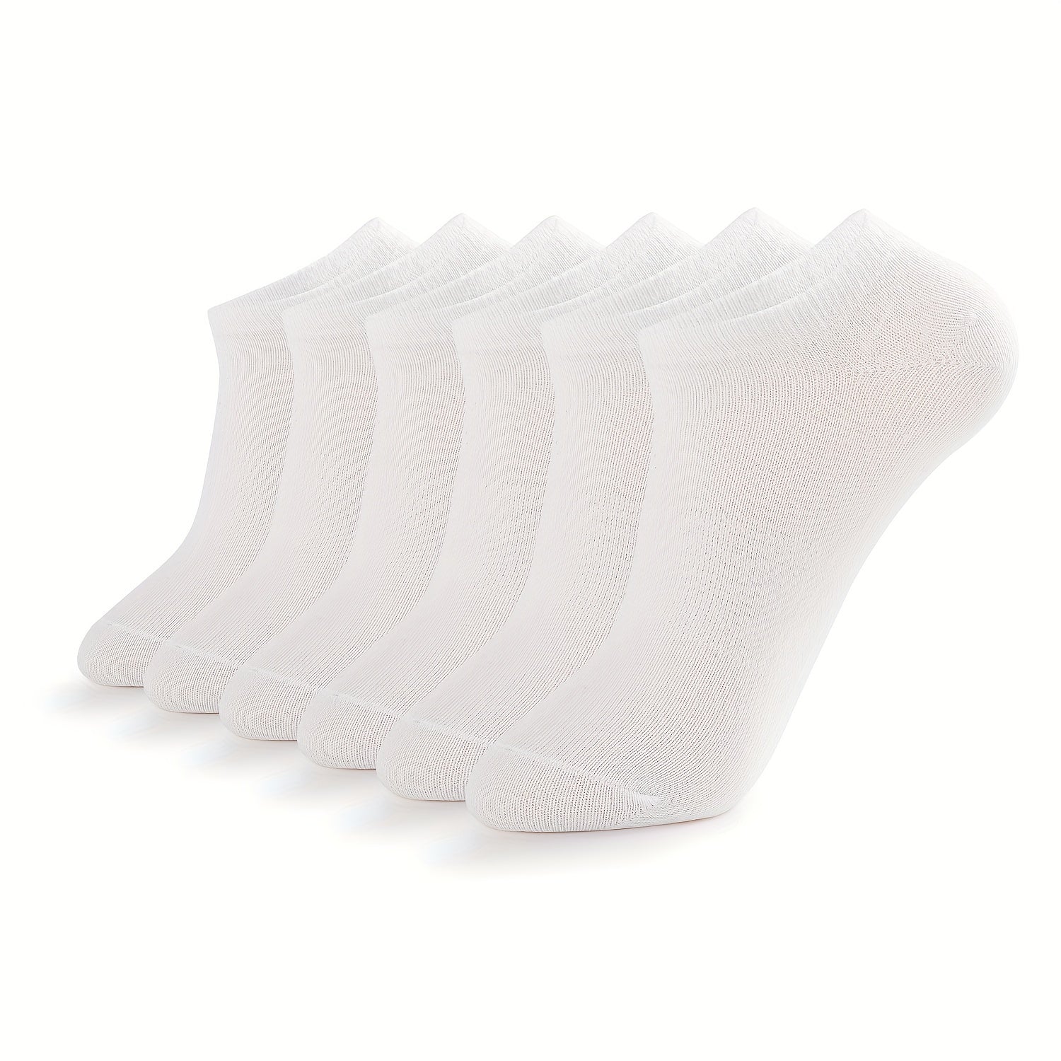 6 Pairs Women's Soft Lightweight Sports Ankle Socks