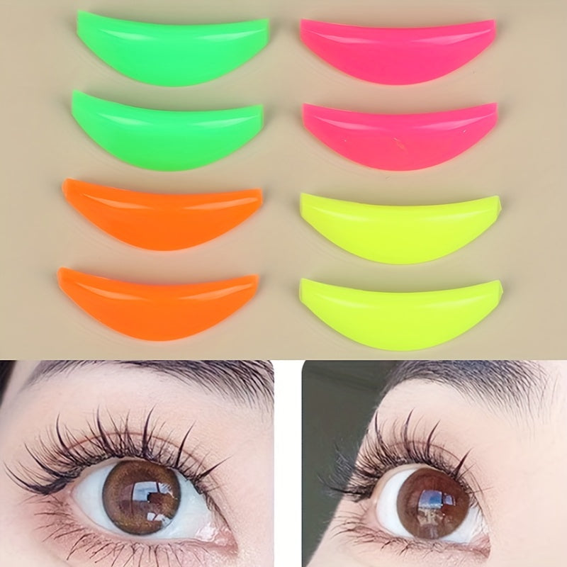 Rainbow Silicone Pads for Eyelash Perm Kit - Soft Lash Lift Rods for Eye Shapes