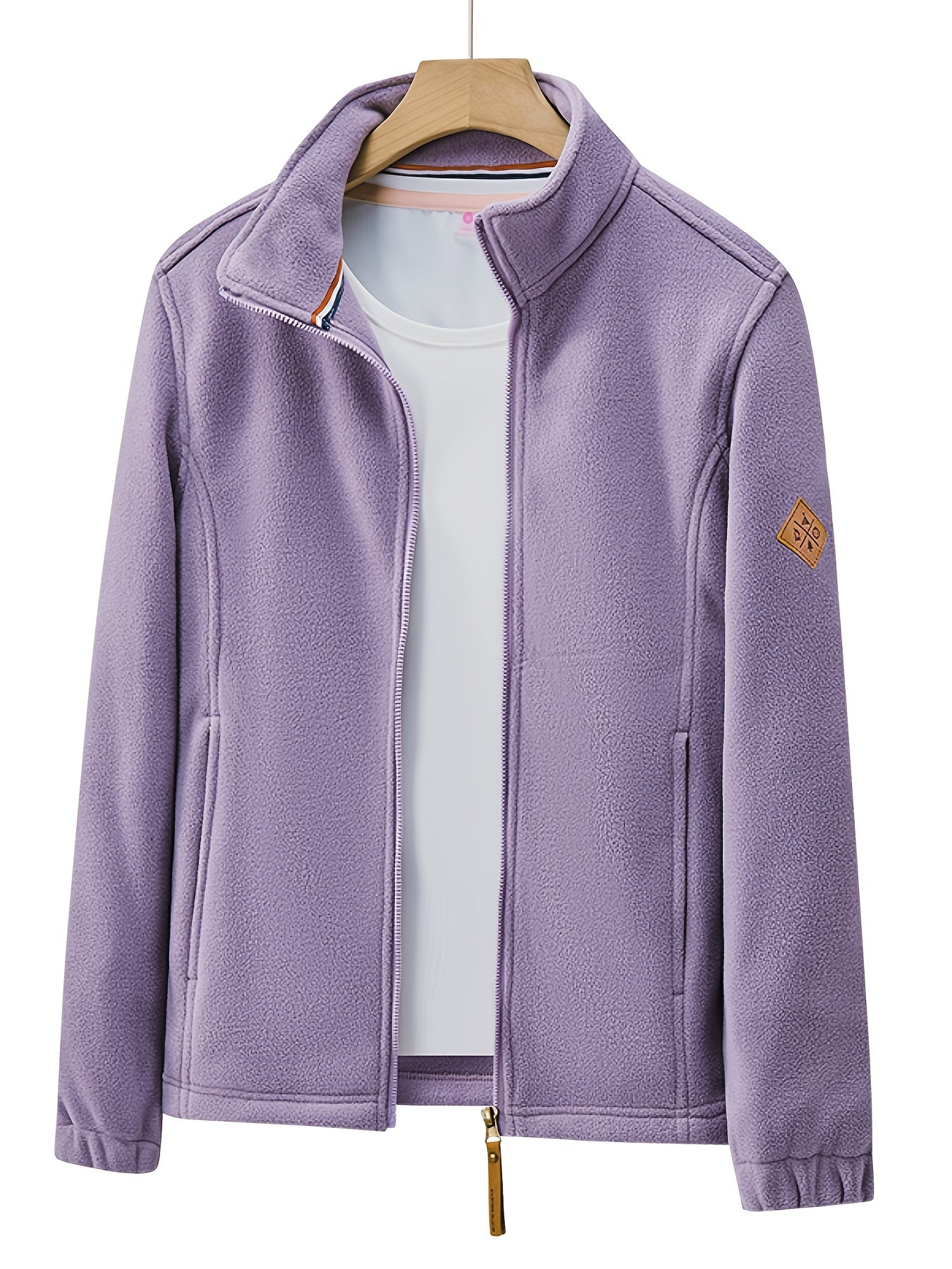 Women's Breathable Polar Fleece Zip Jacket for Outdoor Wear