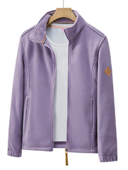 Women's Breathable Polar Fleece Zip Jacket for Outdoor Wear