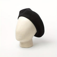 Men's Winter Wool Beret Hat High Warm