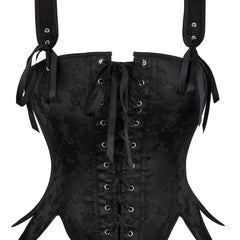 Waist Shaping Tied Shapewear Bustiers Gothic Corset Tank Top