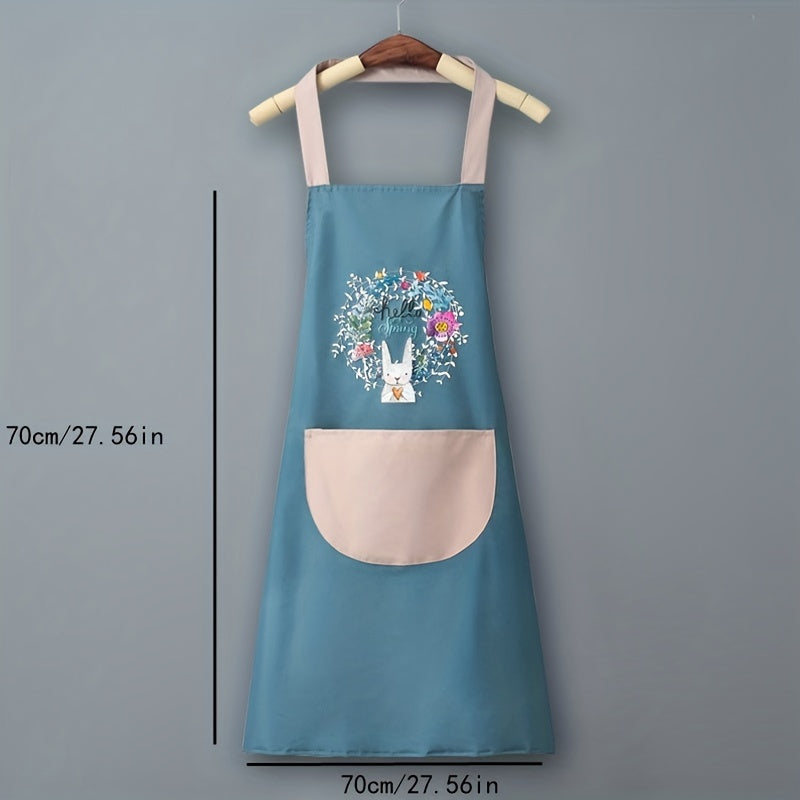Polyester Waterproof Waist Apron Housework Kitchen Workwear