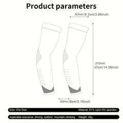 Ice Silk Sunscreen Arm Sleeves for Outdoor Sports