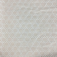 1pc Cotton Hollow Lace Wedding Dress Fabric Pure Embroidered Cloth 1m