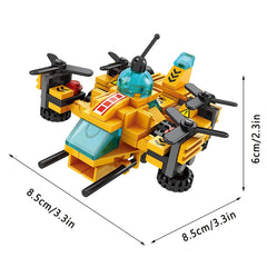 6 in 1 City Building Blocks Toy Set for Boys Aged 6 | 136pcs