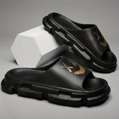 Men's Non Slip Platform Slides Soft Sole Cloud Slides Indoor Outdoor