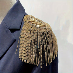 Glass Tassel Epaulettes for Men's Suits