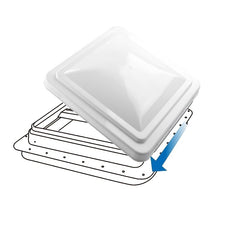 14" Universal RV Camper Roof Vent Cover Replacement Waterproof UV Resistant